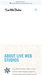 Mobile Screenshot of livewebstudios.com
