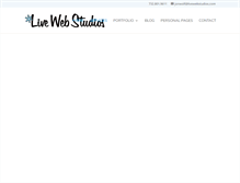 Tablet Screenshot of livewebstudios.com